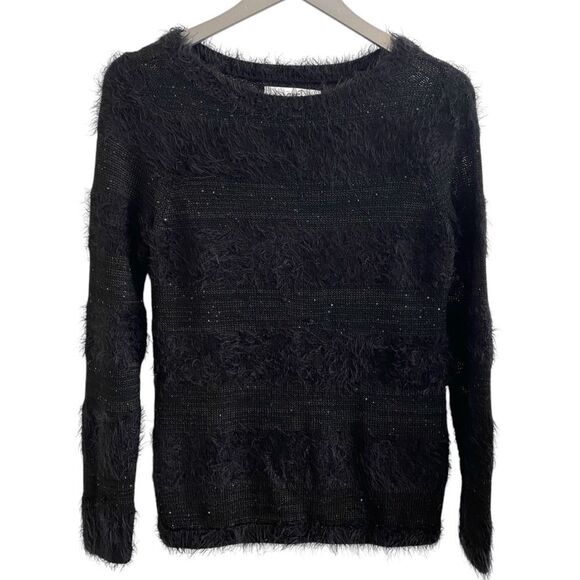 Ann Taylor Loft Petite Soft Black Sweater Sz Small - Picture 1 of 5